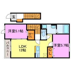 (仮称)水口町高塚新築アパートの物件間取画像